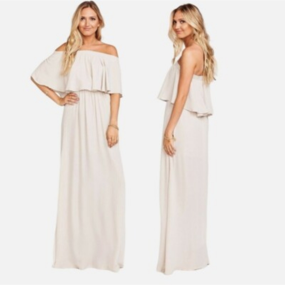 Show Me Your Mumu Hacienda Maxi Dress Mauve Medium Classic‎ Wedding Prom